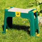 Kerti térdeplő szék, zöld