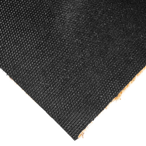 Kokosová rohožka lístky černá, 39 x 59 cm