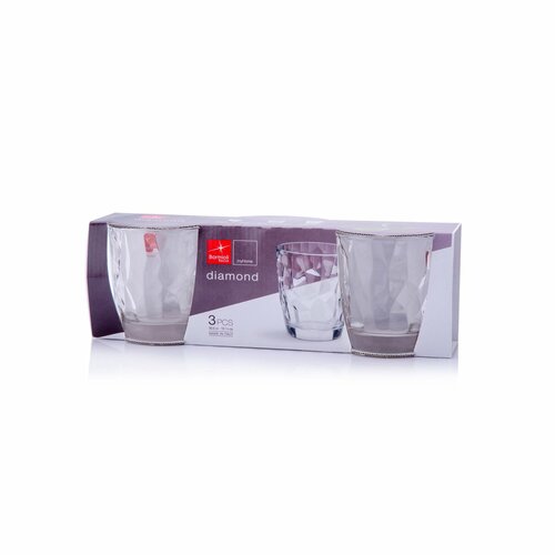 Bormioli Rocco 3-delni set kozarcev Diamond, 300ml