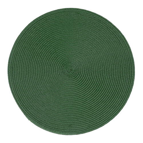 Suporturi farfurii Deco, rotunde, verde închis,, 35 cm, set 4 buc.