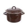 Orion emajlirani lonec s pokrovom Brown LEM, 2,5 l