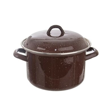 Orion emajlirani lonec s pokrovom Brown LEM, 2,5 l