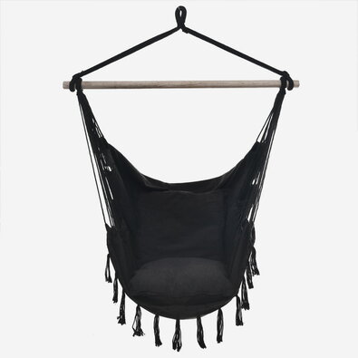 ISwing visežoči visežoči fotelj Boho, antracit ,98 x 120 x 112 cm