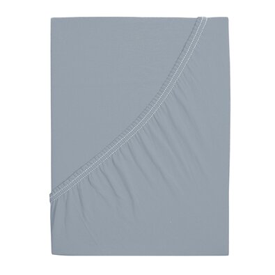 4Home Jersey-Bettlaken Mako grau, 180 x 200 cm