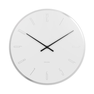 Karlsson KA5800WH Stylowy zegar ścienny, 40 cm