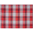 Home Elements Tischset Karo rot-grau, 33 x 45 cm