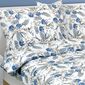 Bellatex Krep posteljno perilo Flower blue , 140 x220 cm, 70 x 90 cm