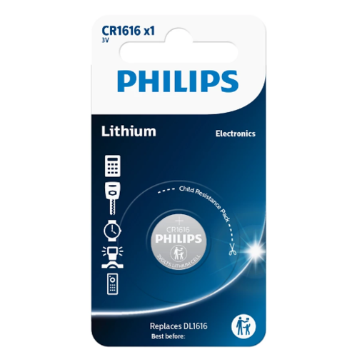 Philips CR1616 3 V lítium gombelem