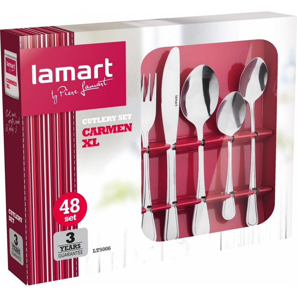 Lamart XL LT5006 Carmen 48 db-os evőeszköz készlet termék 2. képe