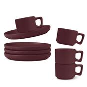 BerlingerHaus Komplet espresso skodelic s podstavkom Leonardo 100 ml, 4+4 kos