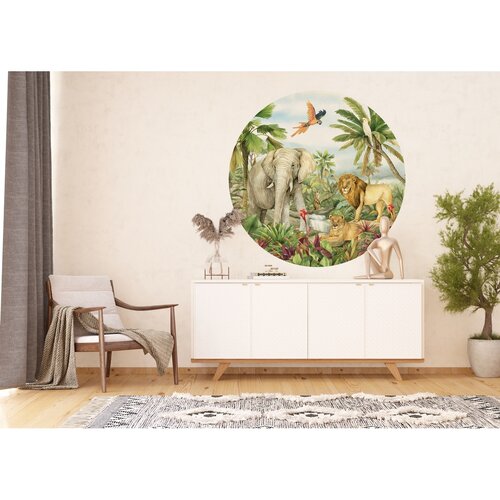 Kör alakú fotótapéta Jungle 125 x 125 cm, 2részből álló