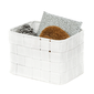 Compactor Úložný organizér do zásuvky Compactor TEX 19 x 14 x 13 cm, bílá