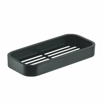 GEDY 321814 Smart Duschablage, 24,1 x 3 x 11,1 cm, schwarz matt