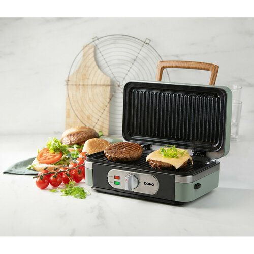 DOMO DO9276C sendvičovač 3v1, matná zelená