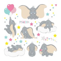 Dumbo öntapadós matrica, 30 x 30 cm