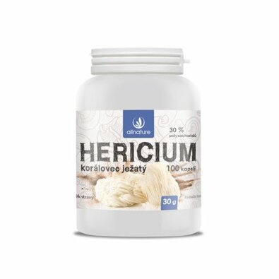 Allnature Hericium Koralovec ježovitý kapsule 100 cps.