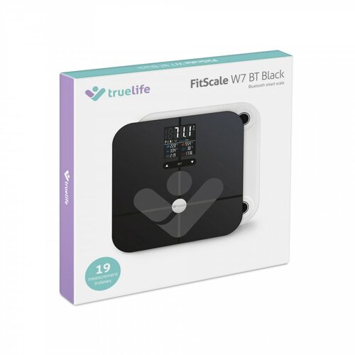 TrueLife FitScale W7 BT waga osobista z bluetooth,czarna