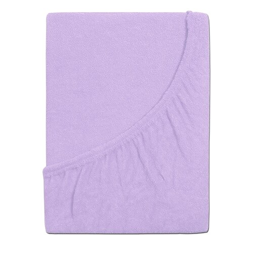 Cearșaf de pat 4Home din frotir Ideal violet , 140x 200 cm