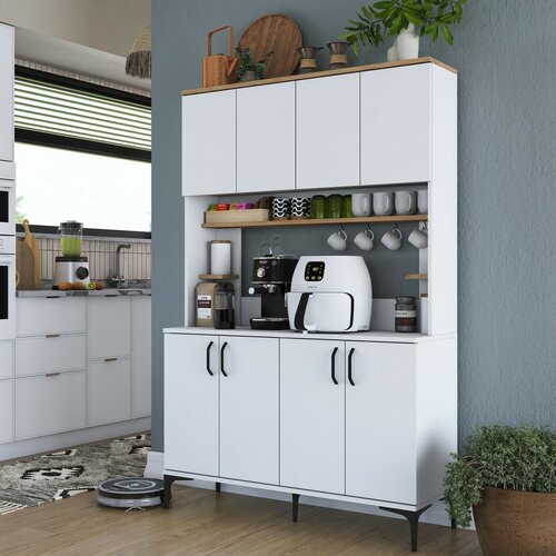 Dulap Jevy Walnut and White