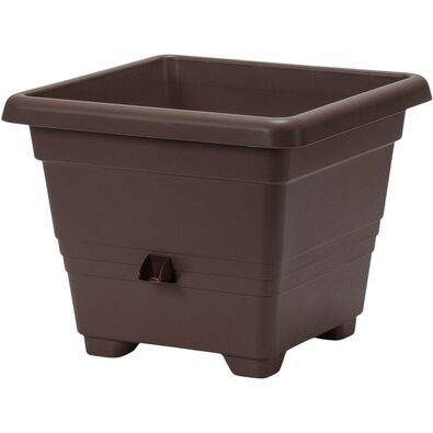 Plastia Bergamot Kvetináč samozavlažovací 40 x 40 cm hnedá