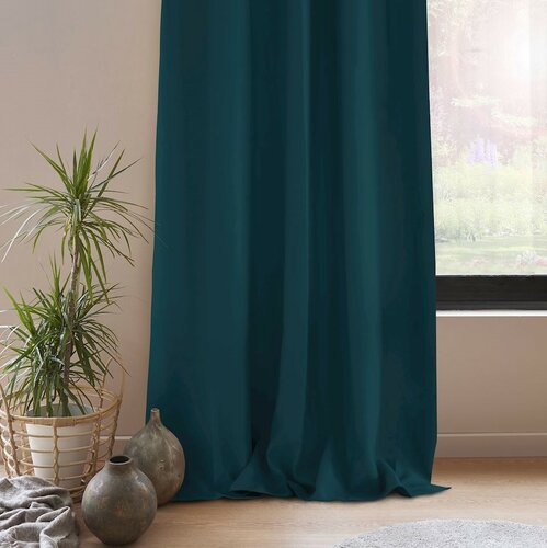 Draperie Restilo Blackout EYELETS albastru, 140 x 245 cm