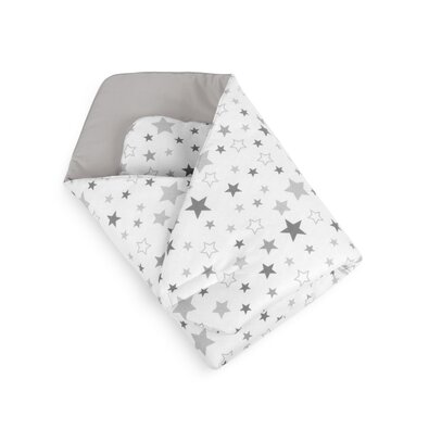 Bellatex Rożek dziecięcy Gwiazdy szary, 75 x 75 cm