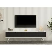 Televízny stolík Alberi White and Anthracite