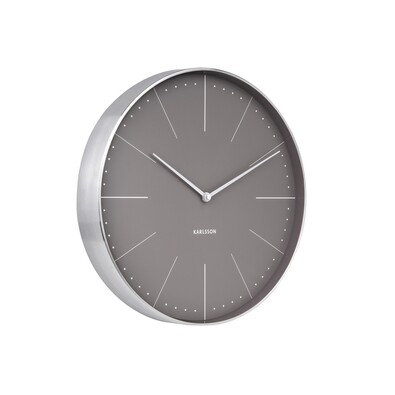 Karlsson 5681GY Designové nástenné hodiny, 38 cm