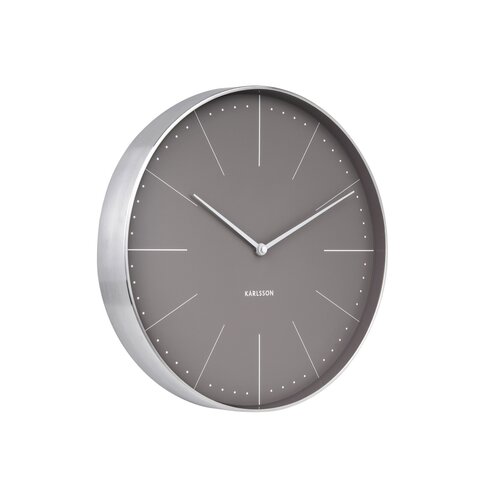 Karlsson 5681GY Designowy zegar ścienny, 38 cm