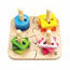 Puzzle creativ din lemn Hape, 19,7 x 11,6x 19,7 cm