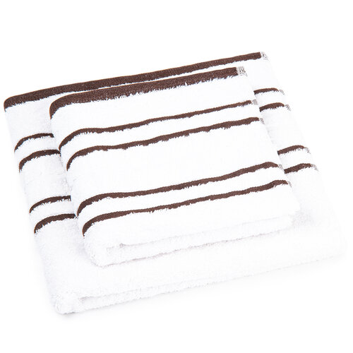 Zestaw ręczników „Snow” brązowy, 50 x 100 cm, 70 x 140 cm