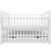 New Baby Dětská postýlka Basic se stahovací bočnicí a šuplíkem, bílá
