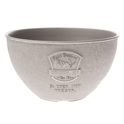 Пластикове кашпо Paris, сірий, 24,5x 14 см