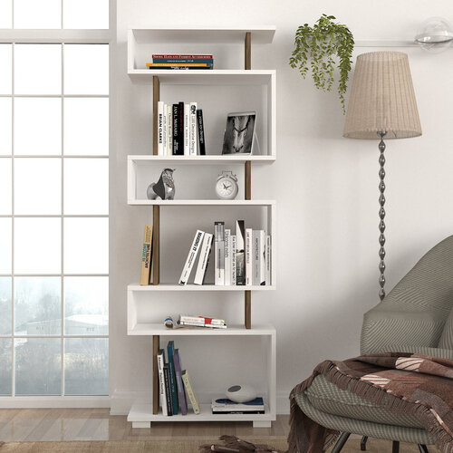 Bloc de bibliotecă White Walnut