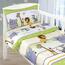 Agáta gyermek pamut ágynemű kiságyba Safari, zöld, 90 x 135 cm, 45 x 60 cm