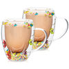 4Home Szklanka termiczna Flowers Hot&Cool 350 ml, 2 szt.