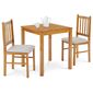 Set de dining din lemn masiv cu 2 scaune, 69 x 69x 75 cm, stejar Iandhaus
