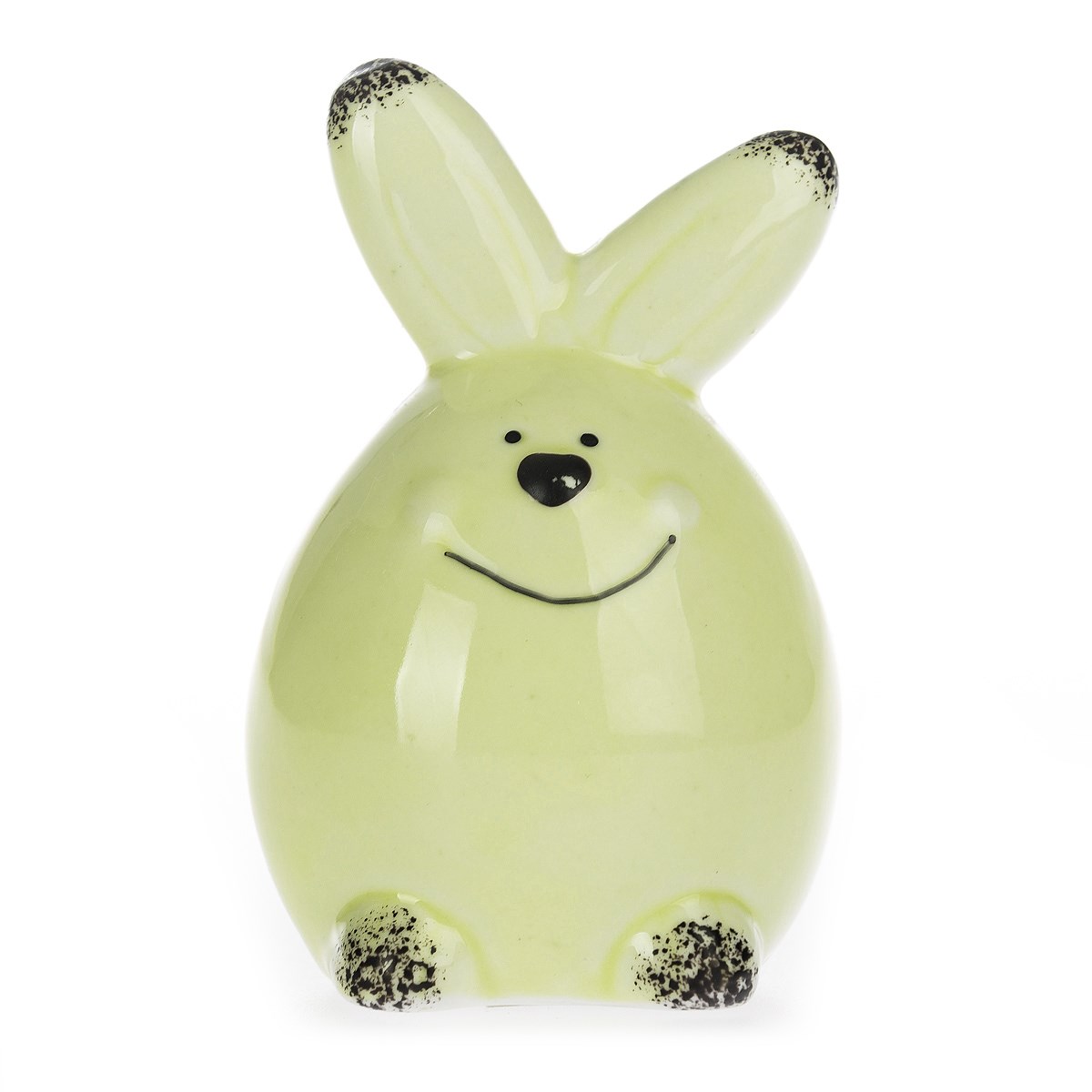 Dekoračný zajačik zelená, 8 cm