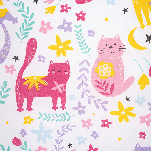 4Home Playful Paws bombažna posteljnina za otroškepostelje, 100 x 135 cm, 40 x 60 cm