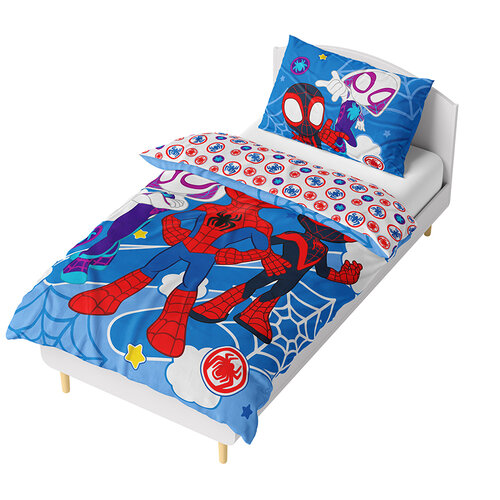 Carbotex Pościel z mikropluszu Spidey Niesamowici przyjaciele, 140 x 200 cm, 70 x 90 cm