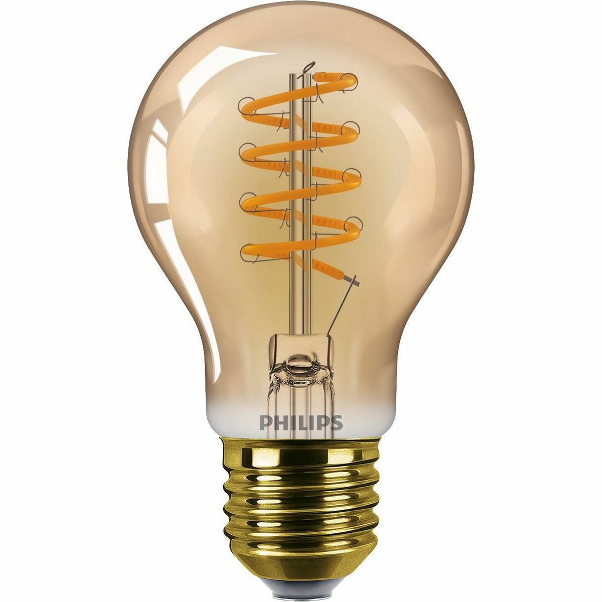 Philips LED filament žiarovka E27 A60 5,5W (40W) 2200K stmievateľná, jantárová