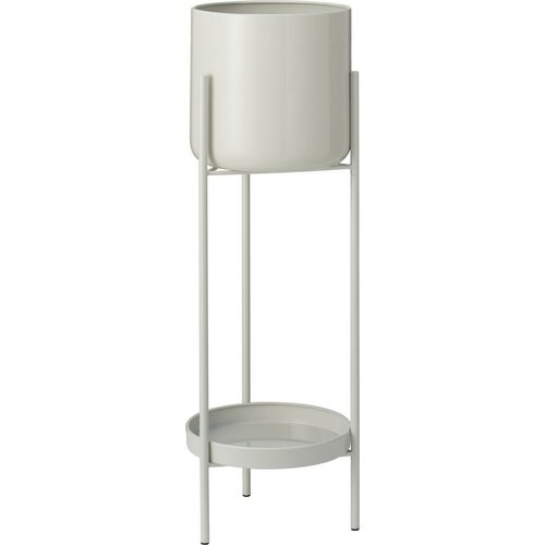 Súprava kovových stojanov na kvety Malvaro biela, 3 ks