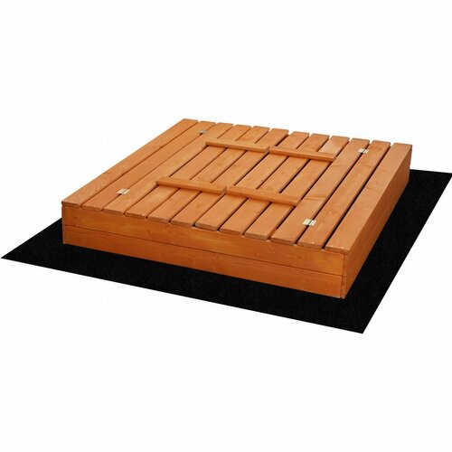 Ladă de nisip Sand Tropic din lemn cu bănci, 100 x 100 cm, impregnat