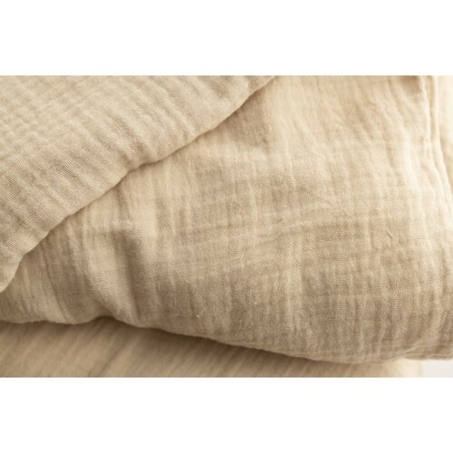 MATEX Muslin posteljnina svetlo rjava, 140 x 200cm, 70 x 90 cm