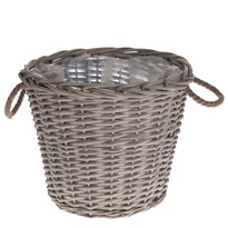Lingen füles fonott kosár, 35 x 30 x 35 cm Lingen füles fonott kosár, 35 x 30 x 35 cm