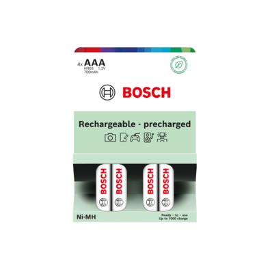 Bosch Nabíjecí baterie AAA, 700 mAh, 4 ks