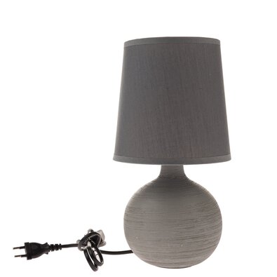 Lampa stołowa ceramiczna Grafit, 29 cm, szary
