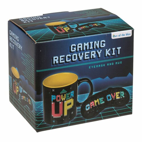 Skodelica in maska za oči Power Up/Game Over