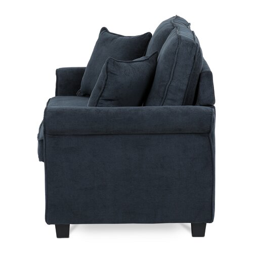 Sofa dwuosobowa ASB-4170 BLUE2, sztruks, niebieski
