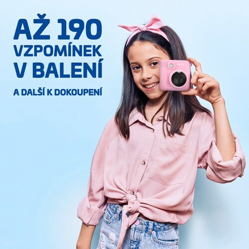 LAMAX InstaKid1 dziecięcy aparat fotograficzny, różowy